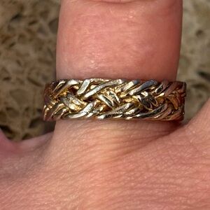 925 Silver Braided Ring
